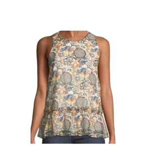 Likely Damen Top Blumenmuster ärmellos Rüschensaum Tanktop Größe 2 - Bild 1 von 10
