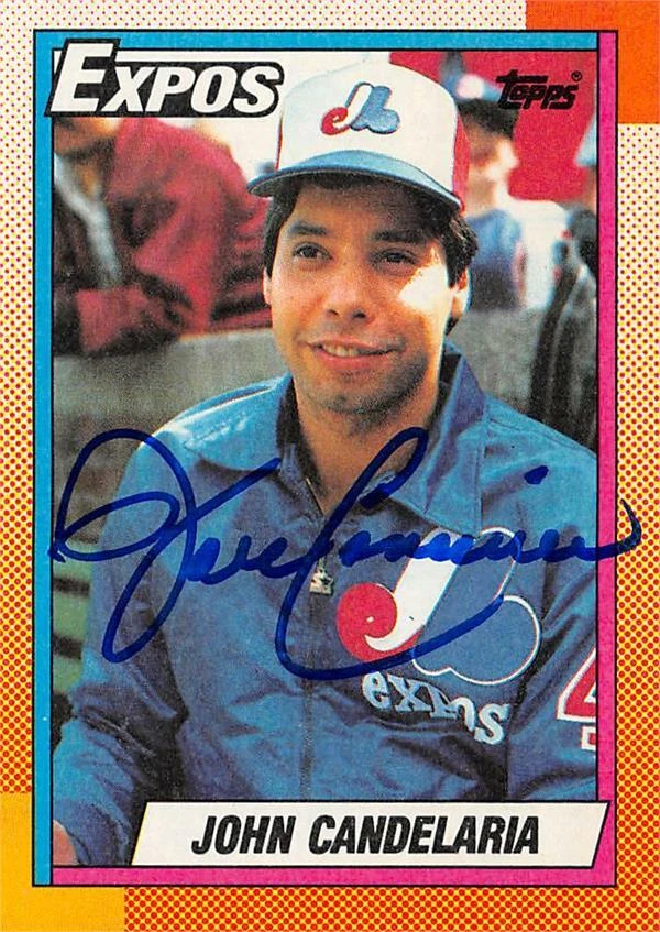 John Candelaria autographed Baseball Card (Montreal Expos) 1990 Topps #485 - Image 1 of 1