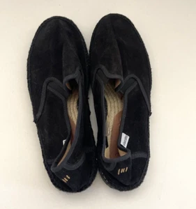 VISCATA BARCELONA Slip-On Espadrilles Black Suede Men Size 12 / EU 43 - Picture 1 of 11