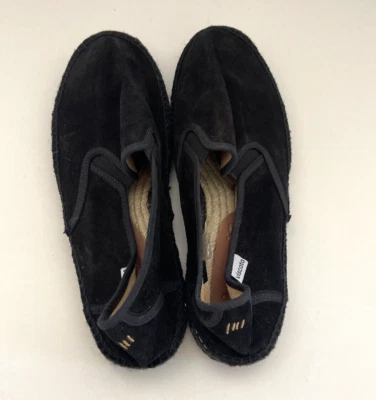 VISCATA BARCELONA Alpargatas Sin Cordones Negro Gamuza Hombres Talla 12 / EU 43 Foto 1 de 4