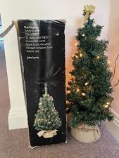 JOHN LEWIS PRE-LIT PINE ARTIFICIAL CHRISTMAS TREE 75CM 2.46FT HESSIAN BASE