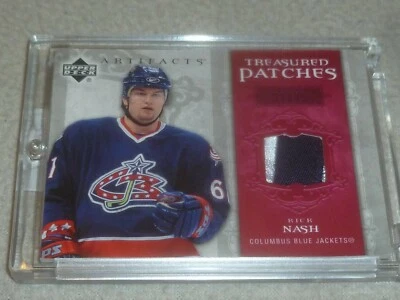 2006-2007 UD TREASURED PATCHES ARTIFACTS GAME USED JERSEY PATCH CARD RICK NASH - Image 1 of 4