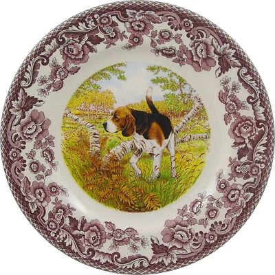 Plato de ensalada Spode Woodland - Beagle Foto 1 de 2