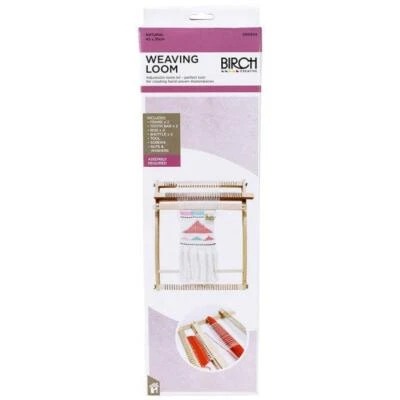 Birch ADJUSTABLE WEAVING LOOM Frame Kit WOOD 45 X 35 X 2.2CM Hand Weaving  - Image 1 of 4