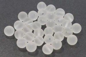 10 uds. (0,57 € */ 1 ud.) Cristal de montaña mate 6S209 - 6 mm bola de piedras preciosas 10 S - Imagen 1 de 2