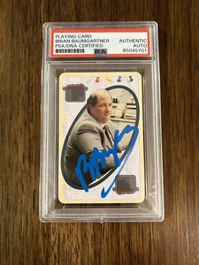 Brian Baumgartner Signed ‘The Office’ Uno Card  Autographed PSA ‘Kevin Malone’