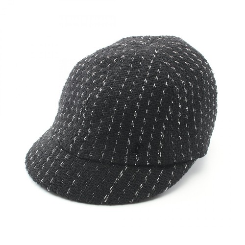 Cappellino CHANEL cotone nero usato donnaa t Lc