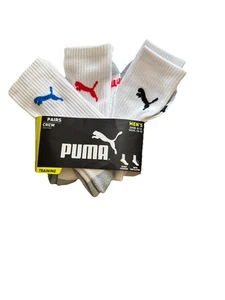 Neu 3 Paar Puma Socken Größe 8-12 (nagelneu geöffnete Verpackung) - Bild 1 von 1