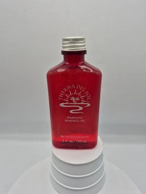 BeautiControl Therma Del Sol Warming Massage Oil 5 Oz Red Bottle - Image 1 of 4