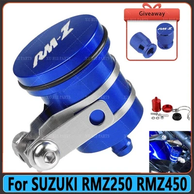2PCS For SUZUKI RMZ250 RMZ450 Tire Valve Stem Cap Cove Fluid Clutch Tank Oil Cup - Image 1 of 4