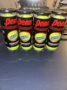 Pelotas de tenis Penn Championship 4 latas 12 pelotas fieltro extra resistente gran altitud - Imagen 1 de 1