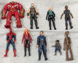 9 Marvel Action Figuren u.a. Inifnity War - Hulkbuster Dr. Strange Groot+ - Bild 1 von 12