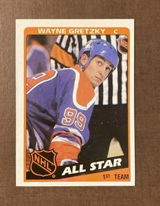 1984-85 Topps #154 Wayne Gretzky Edmonton Oilers All-Star - Bild 1 von 2
