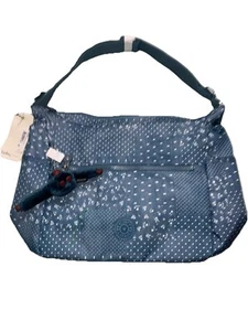 Kipling Itska Aizome Madras Navy Print NWT Lightweight Blue Print - Picture 1 of 13