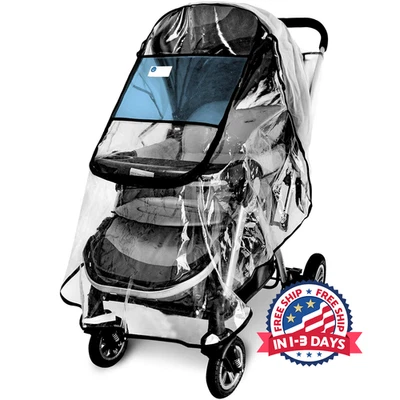 Cubierta Lluvia Cochecito, Universal, Protección Viento Y Lluvia Foto 1 de 4