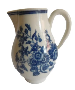 ANTIQUE WORCESTER BLUE AND WHITE MANSFIELD PATTERN SPARROW BEAK JUG C 1780 - Picture 1 of 14