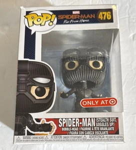 Funko Pop Spider-Man Far From Home 476 Spider-Man Stealth Suit Occhiali Bersaglio - Foto 1 di 3