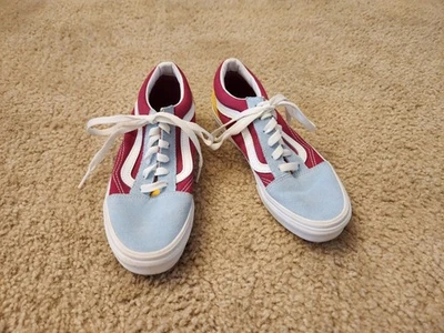 Zapatillas VANS Niña Gamuza Azul Rosa Amarillo Juvenil Talla 3 Foto 1 de 4