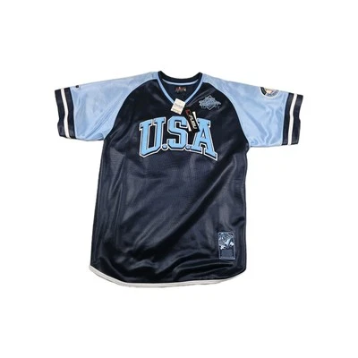 Fubu City Series Jersey USA Men's Size Large Blue Y2K Deadstock New - Image 1 of 4