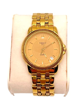 VTG TISSOT Ballade C277/377C Yellow Gold Plated 36mm Swiss Quartz Men's Watch - image 1 of 4