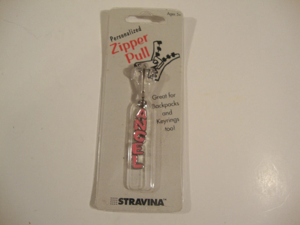 "Bolso Mochila Stravina Llavero Rosa Ángel Cremallera Personalizado 2.5"" Largo" Foto 1 de 1