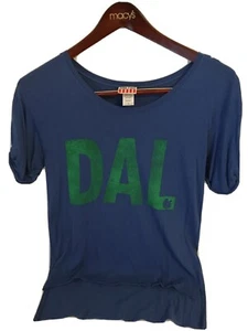 Junk Food Hi Lo Retro DAL Dallas Mavericks Shirt Blue/Green - Small - Picture 1 of 7