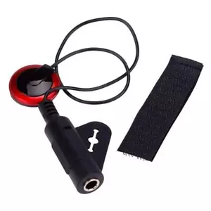 Red Guitar Transducter Pickup Piezo Mic Jack Ukulele Violin OUD AD20 - Imagen 1 de 4