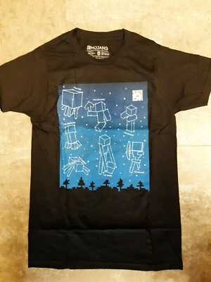 Jinx Official Minecraft Constellations Glow T-Shirt SIZE Kids XTRA-LARGE (NEW) - Image 1 of 3