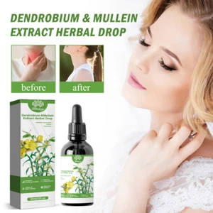 1PCS Dendrobium Mullein Extract Powerful Lung Cleanse Respiratory Herbal Drop - Picture 1 of 11