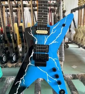 US warehouse Gradient light blue electric guitar rosewood fingerboard HOT SALE - Picture 1 of 4