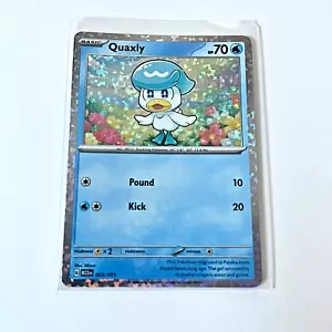 Quaxly Holo McDonalds 2023 Pokemon TCG Card 003/015 M23en - Picture 1 of 2