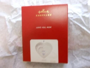 Hallmark Keepsake "Love You, Mom" 2021 Porcelain Ornament NEW OTHER - Picture 1 of 1