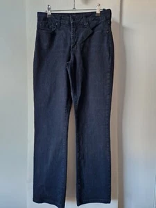 NYDJ Jeans UK 10 Grey Lift Tuck Straight Leg Cotton Rich Not Your Daughters USA - Picture 1 of 13