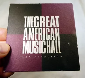 American Music Hall San Francisco Bar Coaster Beer lot 3 - Picture 1 of 7