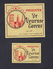 Anciennes &#233;tiquettes allumettes Belgique BN57605 Publicit&#233; De Veurnse Torens