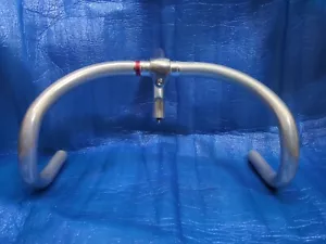 Manubrio Nitto B123 alluminio 370 mm NJS + stelo Nitto Jaguar 110 mm alluminio - Foto 1 di 7