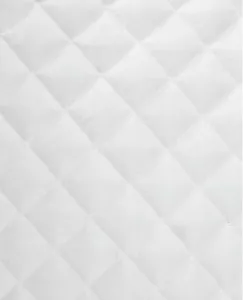 Satin gesteppter Polyester-Schlagstoff - WEISS - 58""/60"" Breite verkauft von The Yard - Bild 1 von 1