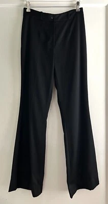 Emilio Pucci Negro Lana Bota Acampanado Vestido Pantalones Pantalones Talla IT 44 US 10 Foto 1 de 4