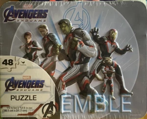 Marvel Avengers Endgame 48 pezzi puzzle e latta da collezione ottimo regalo di Natale - Foto 1 di 2