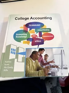 2013 hc College Accounting Chapters 1-24, 11e, Nobles, Scott, McQuaig, BIlle - Foto 1 di 6