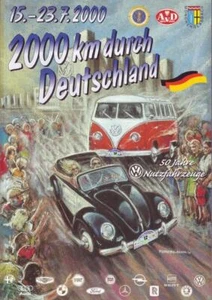 AvD 2000 km por Alemania 2000: 15-23.7.2000: 50 años VW Vehículos Comerciales - Imagen 1 de 1