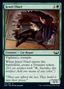Jewel Thief NM Streets of New Capenna MTG Magic the Gathering Green English Card - Foto 1 di 1