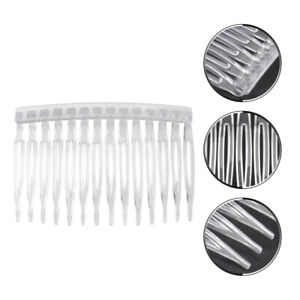 Clear Side Combs for Wedding Veil - Set of 10 Hair Comb Clips