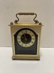 Brass CARRIAGE CLOCKS Vintage West Germany Quartz . - Picture 1 of 6