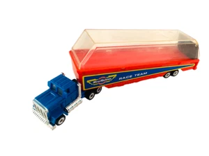 COMPLETE '88 10" MICRO MACHINES RACE TEAM Big Rig Hauler Car Carrier SEMI Truck - Picture 1 of 12
