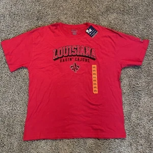 New Champion NCAA Louisiana Lafayette UL Ragin Cajuns T Shirt Mens Size XXL 2XL - Picture 1 of 4
