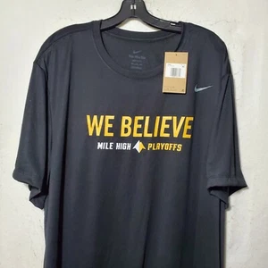 Camisa Denver Nuggets Hombres 4XL Negra Manga Corta Cuello Redondo Camiseta Ligera Believe - Imagen 1 de 11