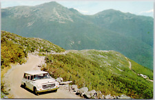 White Mountains Mt Washington New Hampshire Auto Road Vintage Postcard