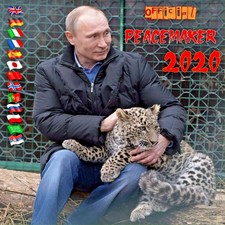  2020 VLADIMIR PUTIN "OFFICIAL PEACEMAKER 2020" NEW WALL CALENDAR ORIGINAL 