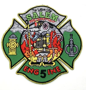 Salem Massachusetts Fire Dept Patch - Engine 5 - Picture 1 of 1